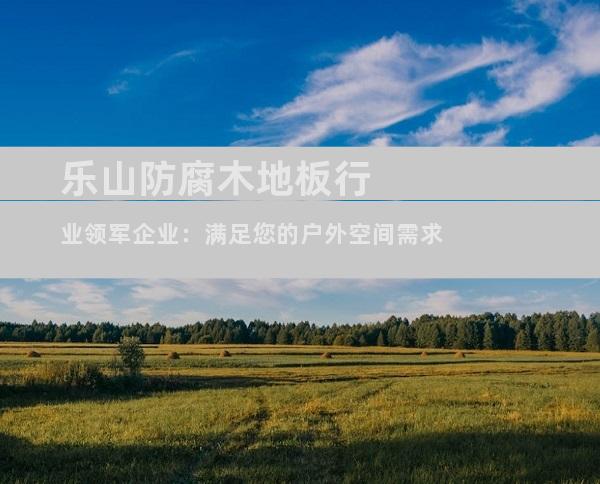 乐山防腐木地板行业领军企业：满足您的户外空间需求