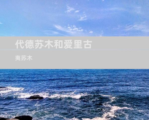 代德苏木和爱里古夷苏木