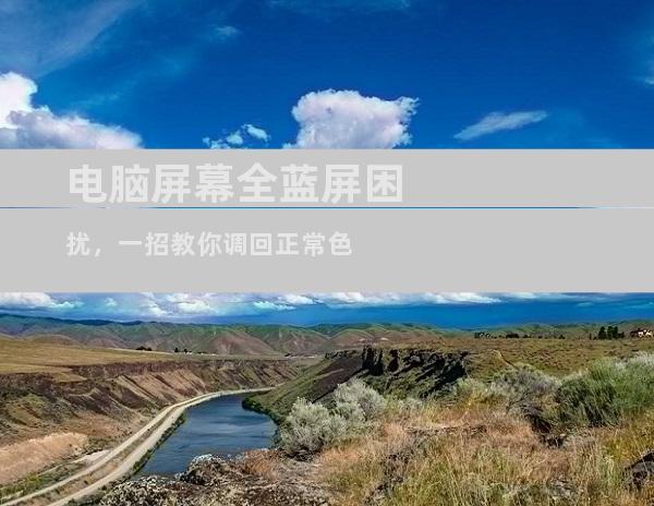 电脑屏幕全蓝屏困扰，一招教你调回正常色