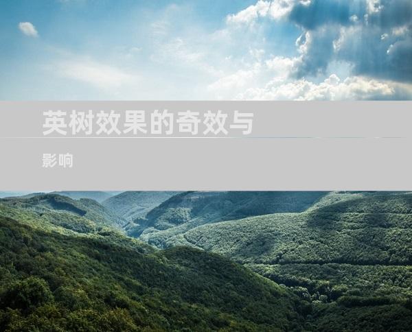 英树效果的奇效与影响